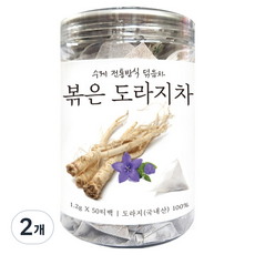 산해랑 수제 전통 도라지차 티백, 1.2g, 2개, 50개입