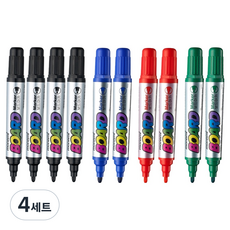 모나미 보드마카 4종 x 2p 세트, 흑색, 청색, 적색, 녹색, 4세트