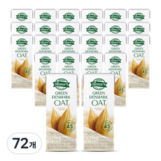 덴마크 그린 귀리, 190ml, 72개
