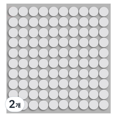 Plenote 無痕超強力圓形雙面膠帶 0.5 x 10 mm 100p, 透明, 2個