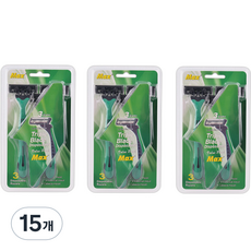 Dwightree MAX 3層刮鬍刀, 3入, 15個