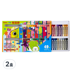 Pentel 飛龍文具 Arts 粉蠟筆, 49色, 2盒