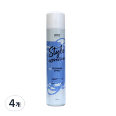 아모스프로페셔널 스타일 익스프레션 디자이닝 헤어스프레이, 4개, 450ml