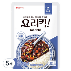 롯데웰푸드 요리킥 볶음 간짜장, 180g, 5개