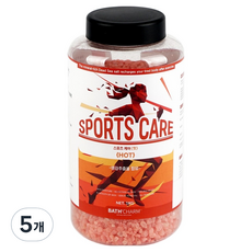 바스참 스포츠케어 핫 입욕제 용기, 1kg, 5개