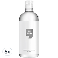 아임유니 마일드 클렌징워터 이엑스, 500ml, 5개