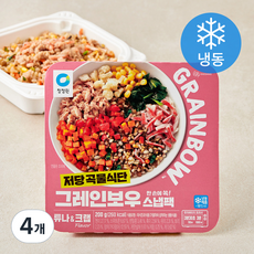 청정원 그레인보우 튜나 & 크랩 스냅팩 (냉동), 200g, 4개