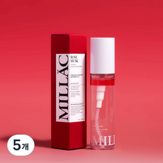 MILLAC 프로바이오틱스 3 화이트닝 퍼퓸 바디미스트 로즈머스크, 50ml, 5개