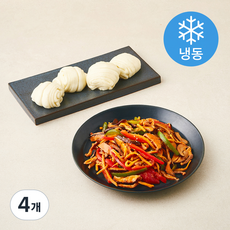 프로즌 고추잡채와 꽃빵 (냉동), 390g, 4개