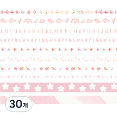 Life Bag 可愛紙膠帶, 30個, 04 櫻花