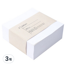 deLi 得力 創意筆記本 無黏性便條紙 正方形便條 80g, 白色, 400張, 3個
