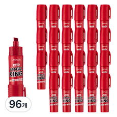Lineplus Magic King 7~8mm 大容量油性麥克筆, 紅色, 96個