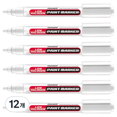 monAmi 低鹵素油漆筆 白色, 12個