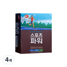 씨알로 스포츠파워 단백질바 초코쿠키맛 12p, 516g, 4개