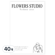 The Jonet 英文字樣白色牛皮紙 D, 40個