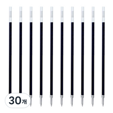 제브라 리필 SH 볼펜심 0.5mm, 블랙, 30개