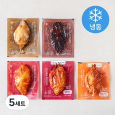 바르닭 소스품은 닭가슴살 100g x 5종 세트 (냉동), 5세트