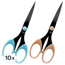 Dada 鈦塗層不鏽鋼辦公用剪刀 161mm, 10個, 隨機出貨