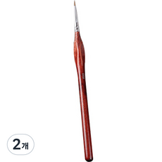 다사바바 삼각그립 미세 라인붓 브라운, 000호, 2개