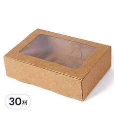indi.k 牛皮紙長方形盒1號, 單一顏色, 30個