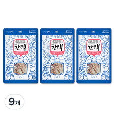 간택 반려동물 짜먹는 간식, 게맛살슬라이스, 30g, 9개