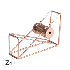 리씨상점 사무용 인테리어 테이프 컷팅기, 로즈골드, 2개