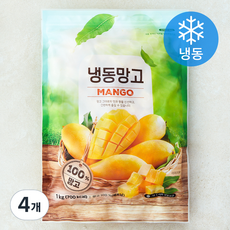 망고 (냉동), 4개, 1kg