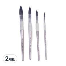 아트시크릿 885 R 합성모 붓 4p 세트, 2세트, 4종