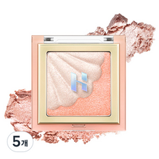 홀리카홀리카 쉘 글로우 하이라이터 4.8g, 02 펄리브리에, 5개
