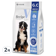 유한양행레시피브이 강아지 GI 로우팻 소프트 사료, 췌장건강, 1.2kg, 2개