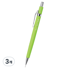 펜텔 제도 샤프 형광 라이트그린 P205-FK, 3개, 0.5mm