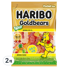하리보 골드베어 사우어 젤리, 2개, 80g