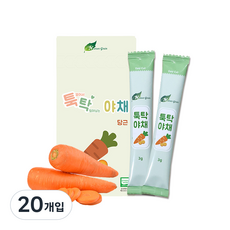 Nature Grain 蔬菜輔食, 胡蘿蔔, 3g, 20入