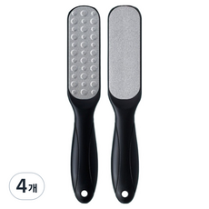 하와잇 풋케어 풋파일 양면 발각질제거기 블랙, 4개, 1개입, 54g