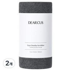디어커스 원데이 수세미 에코컷, 차콜 그레이, 2개, 160개입