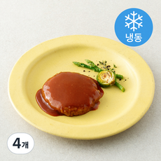 진푸드 그레이비 함박 스테이크 (냉동), 130g, 4개