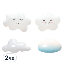 雲朵氣球4件組, 2套, 混合顏色