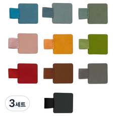 KHOKURI 手帳筆夾筆記本筆筒 10入組 5W0854, 混合色, 3套