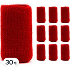 Geongangbyeolbat 手部護理手指帶一體型尼龍類型保護套 紅色, 30入