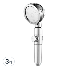 World Clean 多功能角度調節不鏽鋼蓮蓬頭, 3個, 銀色