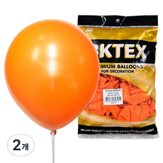 비케이라텍스 일반풍선 30cm 50p, 오렌지, 2개