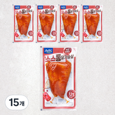 맛있닭 프레시 소스 통 닭가슴살 매콤바베큐, 100g, 1개입, 15개