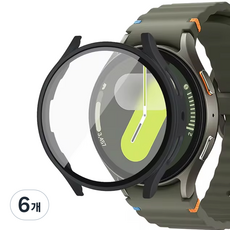 아이엠판다 갤럭시워치 액정보호 하드 풀커버 케이스, 블랙, 6개