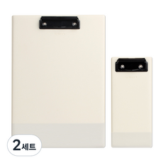 there's A4 文件套板夾 + 便條板夾組合, 香草, 2套