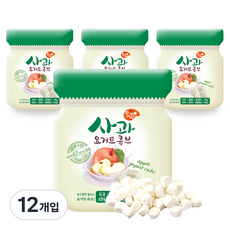 짱죽 요거트큐브 간식, 사과, 12개, 16g