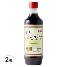 신앙촌 양조 1급 진간장, 2개, 860ml