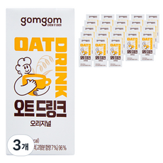 곰곰 오트드링크 오리지널, 72개, 190ml