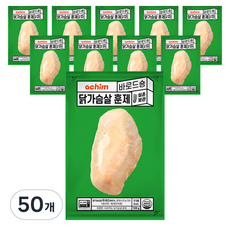 바로드숑 바로먹는 닭가슴살 훈제, 100g, 50개