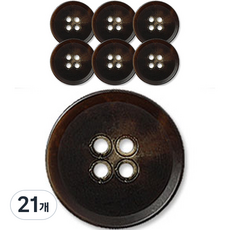 Button King 東大門鈕扣王 高級霧面大衣開襟衫鈕扣 15mm, 馬克龍BR, 21個
