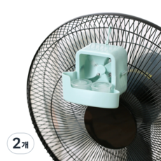 居家掛式風扇冷卻器, 2個, 薄荷綠